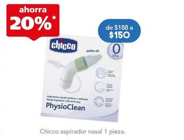 Oferta de Chicco - Aspirador Nasal 1 Pieza por $150 en Farmacia San Pablo