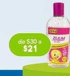 Oferta de Zumm - Gel Antibacterial Looney Tunes 125ml por $21 en Farmacia San Pablo