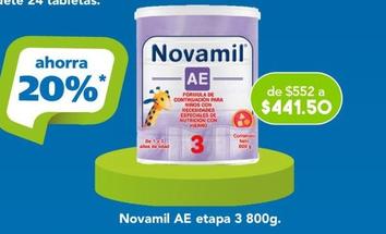 Oferta de Novamil - Ae Etapa 3 800g por $441.5 en Farmacia San Pablo