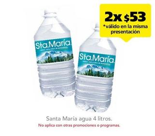 Oferta de Santa Maria - Agua 4 litros en Farmacia San Pablo