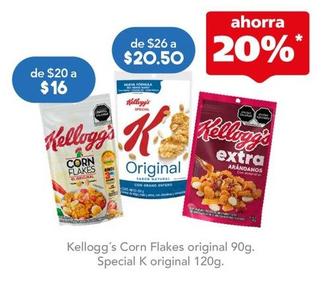 Oferta de Kellogg´s - Corn Flakes Original 90gr por $16 en Farmacia San Pablo