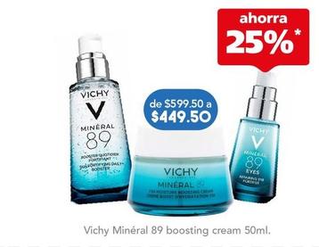 Oferta de Vichy - Mineral 89 Boosting Cream 50Ml por $449.5 en Farmacia San Pablo
