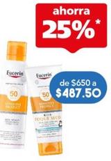 Oferta de Eucerin - Sun Sensitive Protect Kids Gel Fps 50+ 200Ml por $487.5 en Farmacia San Pablo