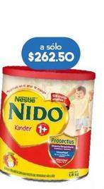 Oferta de Nestlé - Nido Kinder 1+1 por $262.5 en Farmacia San Pablo