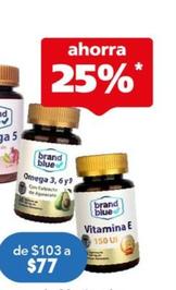 Oferta de Brand Blue - Vitamina E 99 Capsulas por $77 en Farmacia San Pablo