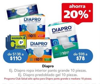 Oferta de Diapro - Predoblado Gel 10 Piezas por $78 en Farmacia San Pablo