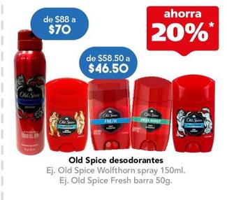 Oferta de Old Spice - Fresh Barra 50G por $46.5 en Farmacia San Pablo