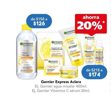 Oferta de Garnier - Agua Micelar 400Ml por $126 en Farmacia San Pablo