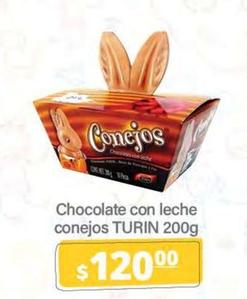 Oferta de Turin - Chocolate Con Leche Conejos por $120 en La Comer