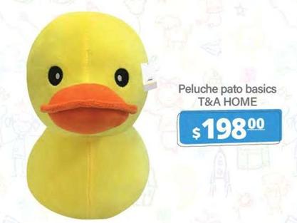 Oferta de T&A Home - Peluche Pato Basics  por $198 en La Comer