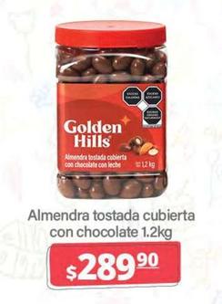 Oferta de Golden Hills - Almendra Tostada Cubierta Con Chocolate por $289.9 en La Comer