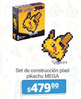 Oferta de Mega - Set De Construcción Pixel Pikachu por $479 en La Comer