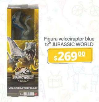 Oferta de Jurassic World - Figura Velociraptor Blue 12" por $269 en La Comer