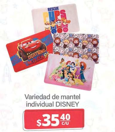 Oferta de Disney - Variedad De Mantel Individual por $35.4 en La Comer