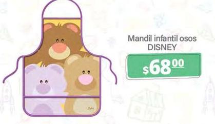 Oferta de Disney - Mandil Infantil Osos por $68 en La Comer