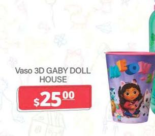Oferta de Gaby Doll House - Vaso 3D por $25 en La Comer