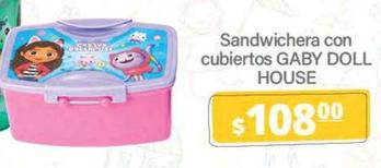 Oferta de Gaby Doll House - Sandwichera Con Cubiertos por $108 en La Comer