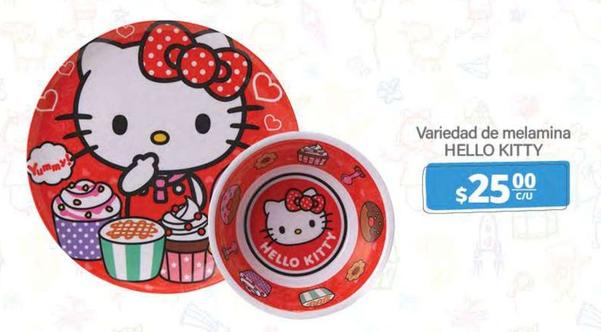 Oferta de Hello Kitty - Variedad De Melamina por $25 en La Comer