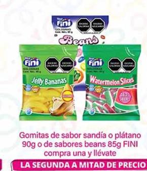 Oferta de Fini - Gomitas De Sabor Sandia O Platano O De Sabores Beans  en La Comer