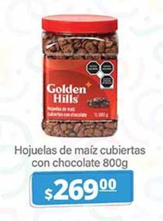 Oferta de Golden Hills - Hojuelas De Maiz Cubiertas Con Chocolate por $269 en La Comer