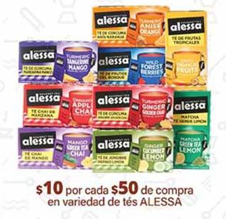 Oferta de Alessa - $10 Por Cada $50 De Compra En Variedad De Tés en La Comer