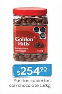 Oferta de Golden Hills - Pasitas Cubiertas Con Chocolate por $254.9 en Fresko
