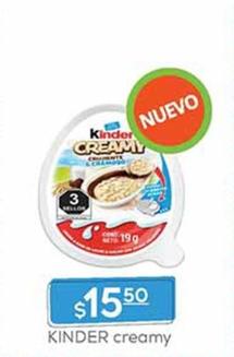 Oferta de Kinder - Creamy por $15.5 en Fresko
