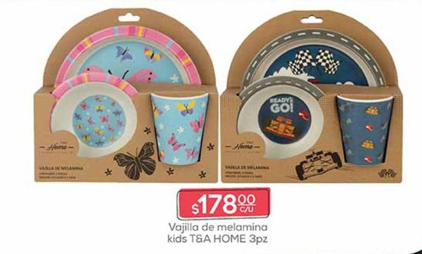 Oferta de T&A Home - Vajilla De Melamina Kids  por $178 en Fresko
