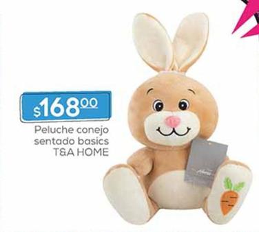 Oferta de T&A Home - Peluche Conejo Sentado Basics  por $168 en Fresko