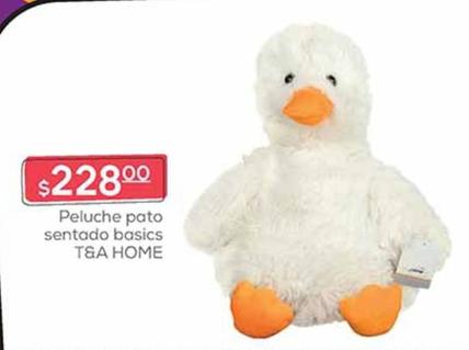 Oferta de T&A Home - Peluche Pato Sentado Basics  por $228 en Fresko