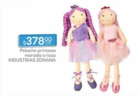 Oferta de Peluche Princesa Morada O Rosa Industrias Zonana por $378 en Fresko