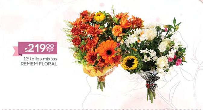 Oferta de Remem Floral - 12 Tallos Mixtos  por $219 en Fresko
