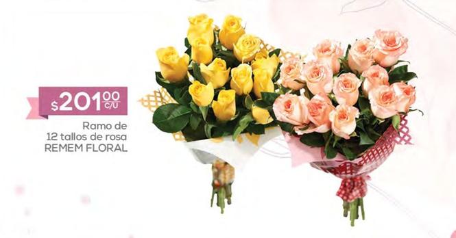 Oferta de Remem Floral - Amo De 12 Tallos De Rosa  por $201 en Fresko