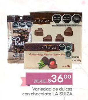 Oferta de La Suiza - Variedad De Dulces Con Chocolate  por $36 en Fresko
