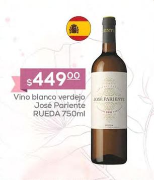 Oferta de Rueda - Vino Blanco Verdejo José Pariente  por $449 en Fresko