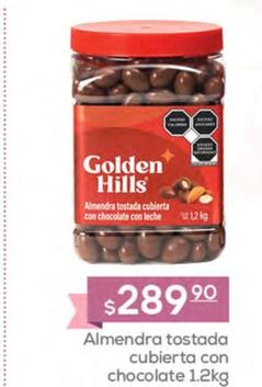 Oferta de Golden Hills - Almendra Tostada Cubierta Con Chocolate por $289.9 en Fresko