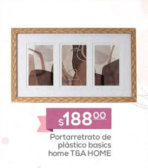Oferta de T&A Home - Portarretrato De Plástico Basics Home  por $188 en Fresko