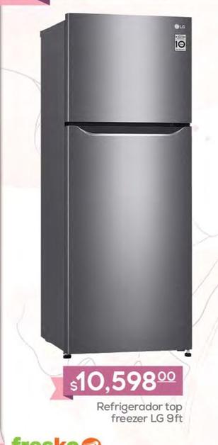 Oferta de Lg - Refrigerador Top Freezer por $10598 en Fresko