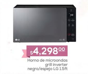 Oferta de Lg - Horno De Microondas Grill Inverter Negro/Epejo por $4298 en Fresko