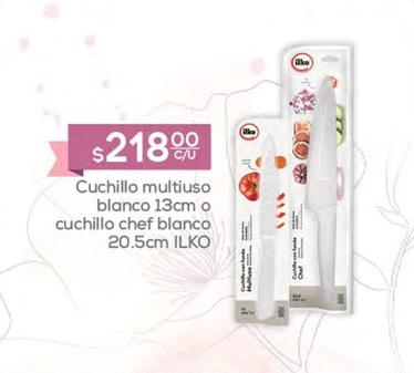 Oferta de Ilko - Cuchillo Multiuso Blanco 13cm O Cuchillo Chef Blanco por $218 en Fresko