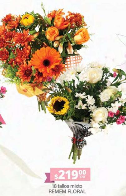 Oferta de Remem Floral - 18 Tallos Mixto  por $219 en La Comer