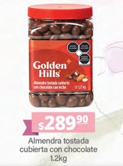 Oferta de Golden Hills - Almendra Tostada Cubierta Con Chocolate por $289.9 en La Comer