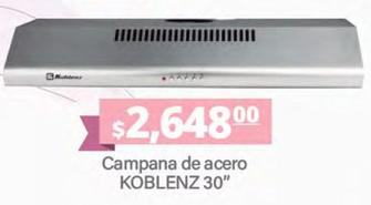 Oferta de Koblenz - Campana De Acero  por $2648 en La Comer