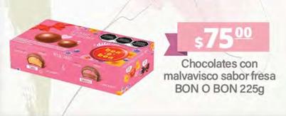 Oferta de Bon O Bon - Chocolates Con Malvavisco Sabor Fresa  por $75 en La Comer