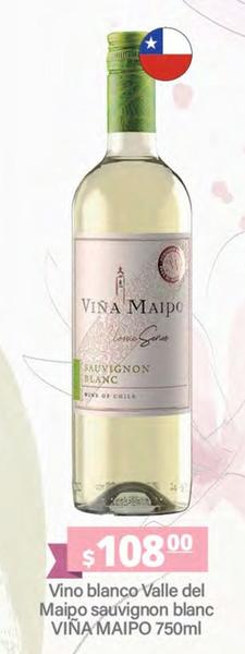 Oferta de Viña Maipo - Vino Blanco Valle Del Maipo Sauvignon Blanc por $108 en La Comer