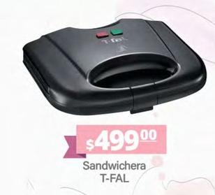 Oferta de T Fal - Sandwichera  por $499 en La Comer