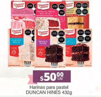 Oferta de Duncan Hines - Harinas Para Pastel por $50 en La Comer
