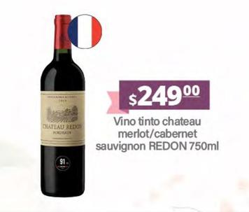Oferta de Redon - Vino Tinto Chateau Merlot/Cabernet Sauvignon  por $249 en La Comer