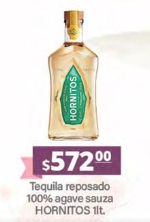 Oferta de Hornitos - Tequila Reposado 100% Agave Sauza por $572 en La Comer