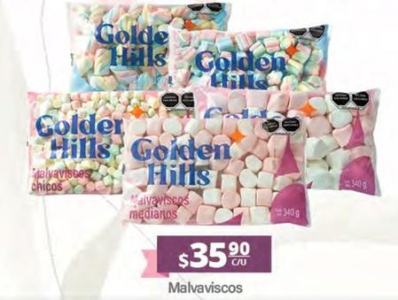 Oferta de Golden Hills - Malvaviscos por $35.9 en La Comer